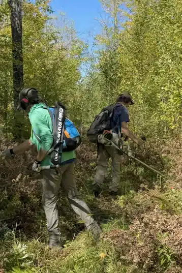 Trails Work Being Done in the Porkies